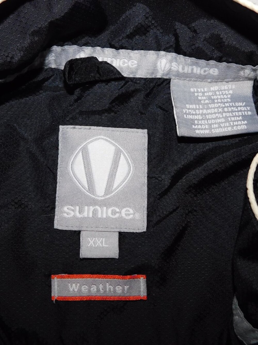 Sunice Sunita Golf Windshirt Jacket Black White Womens 2XL Full zip Short Sleeve - Picture 3 of 12
